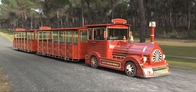 Trackless Diesel Engine Mini Express Trackless Train For Amusement Park